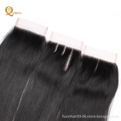 Best Quality Hair Aligned Cuticle Virgin Hair Wholesale Bundles and Closure Set Virgin Indian Hair Weave Top Closure